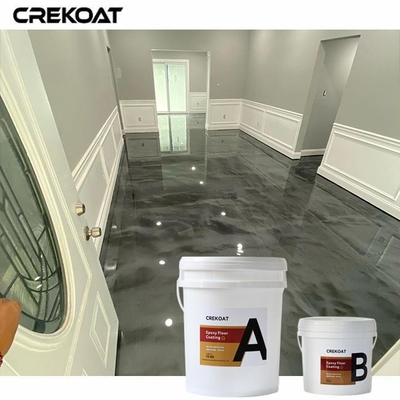ความสะท้อนแสงสูง เงินโลหะ Epoxy เหมือนกระจก จบการรักษาเร็วเวลาสําหรับการหยุดทํางานอย่างน้อย